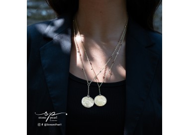 Saudi gold coin necklace (S)