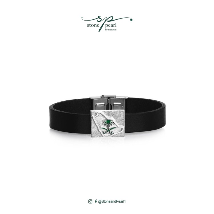 Man bracelet with kingdom logo